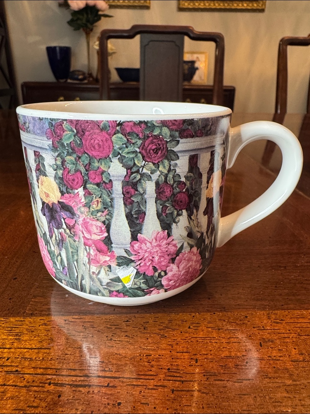 Roses Rose Floral Decorated Coffee Tea Mug Cup